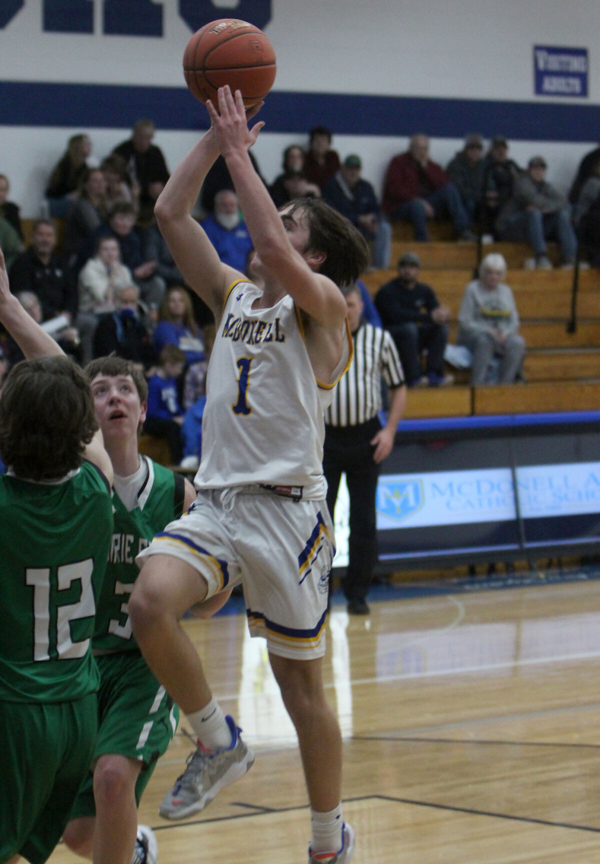 Prairie Farm at McDonell boys basketball 3-1-22